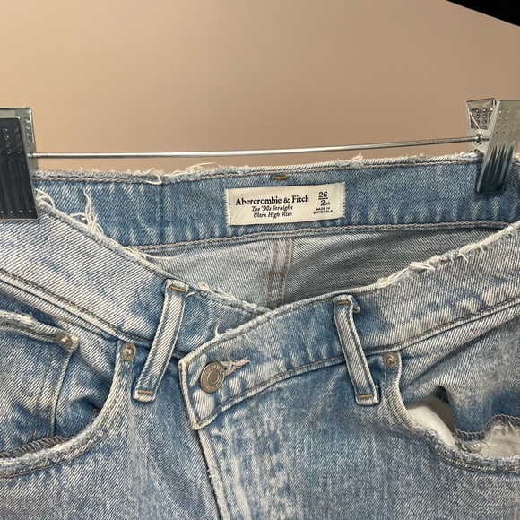 Abercrombie zig zag jeans size 26 petite - Picture 2 of 5
